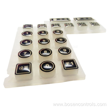 Custom Epoxy Resin Clear Transmittance Silicone Keypad